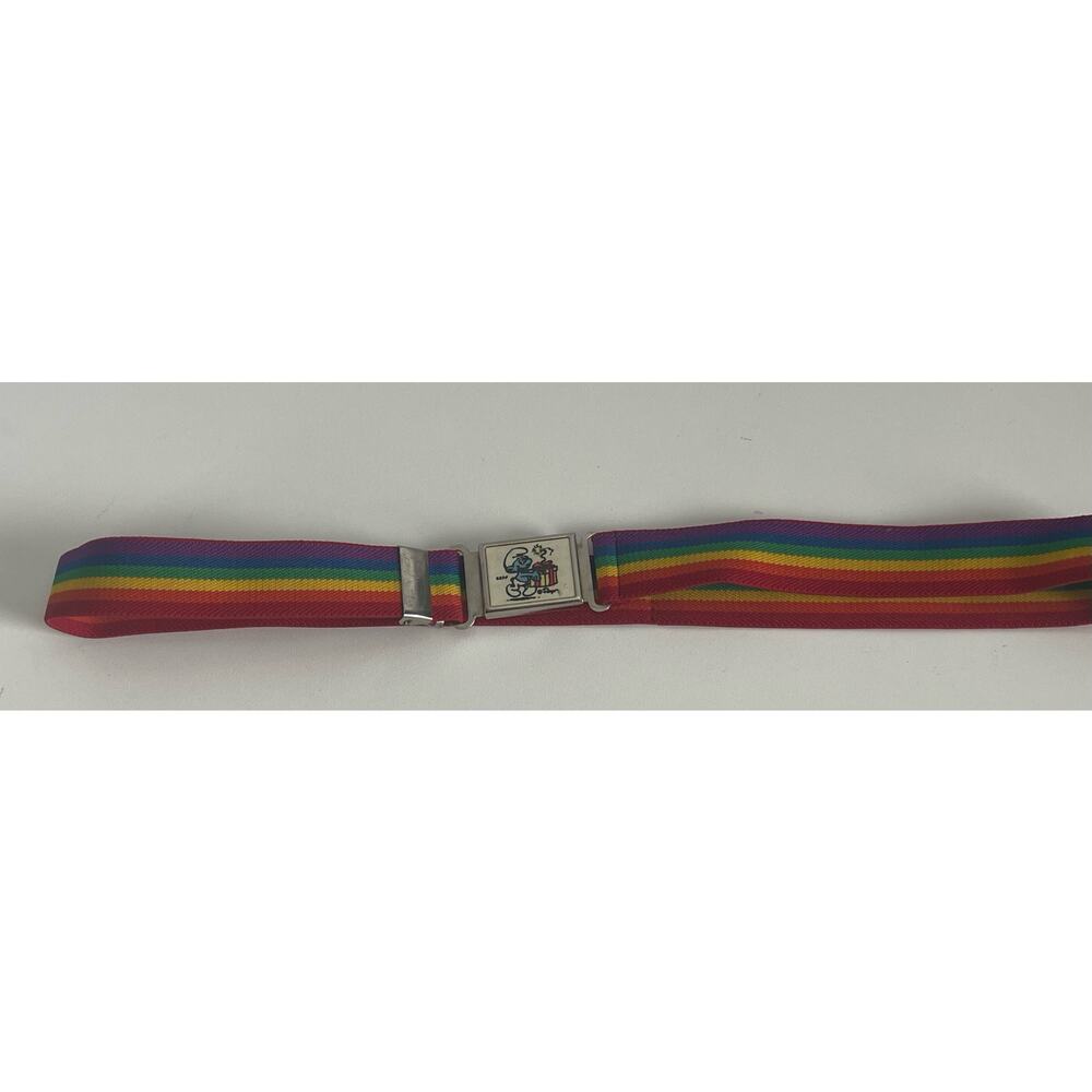 Rare Vintage 1980s  Magnetic Smurf Children’s Elastic Magnetic Belt